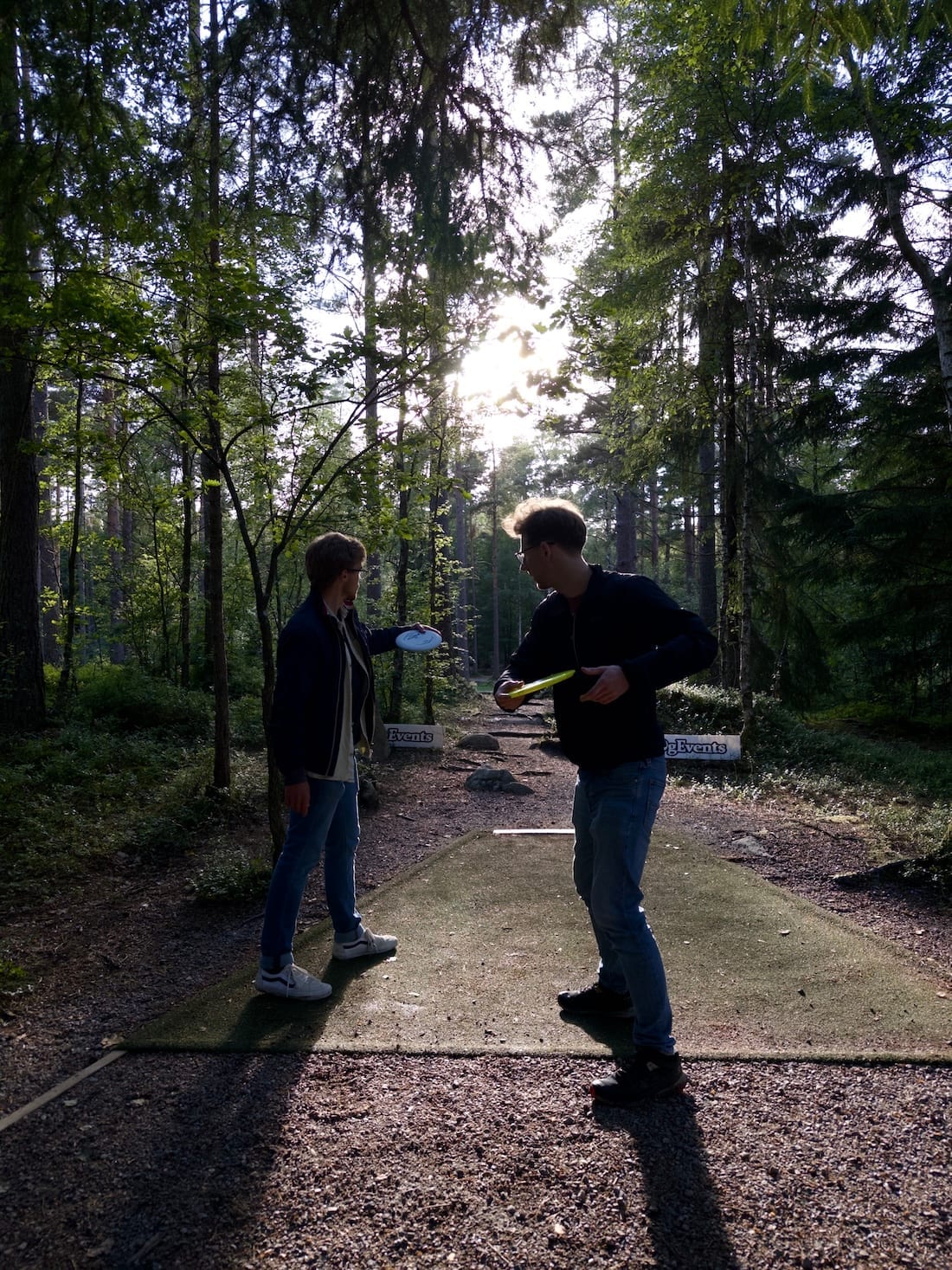 Disc golf after work
